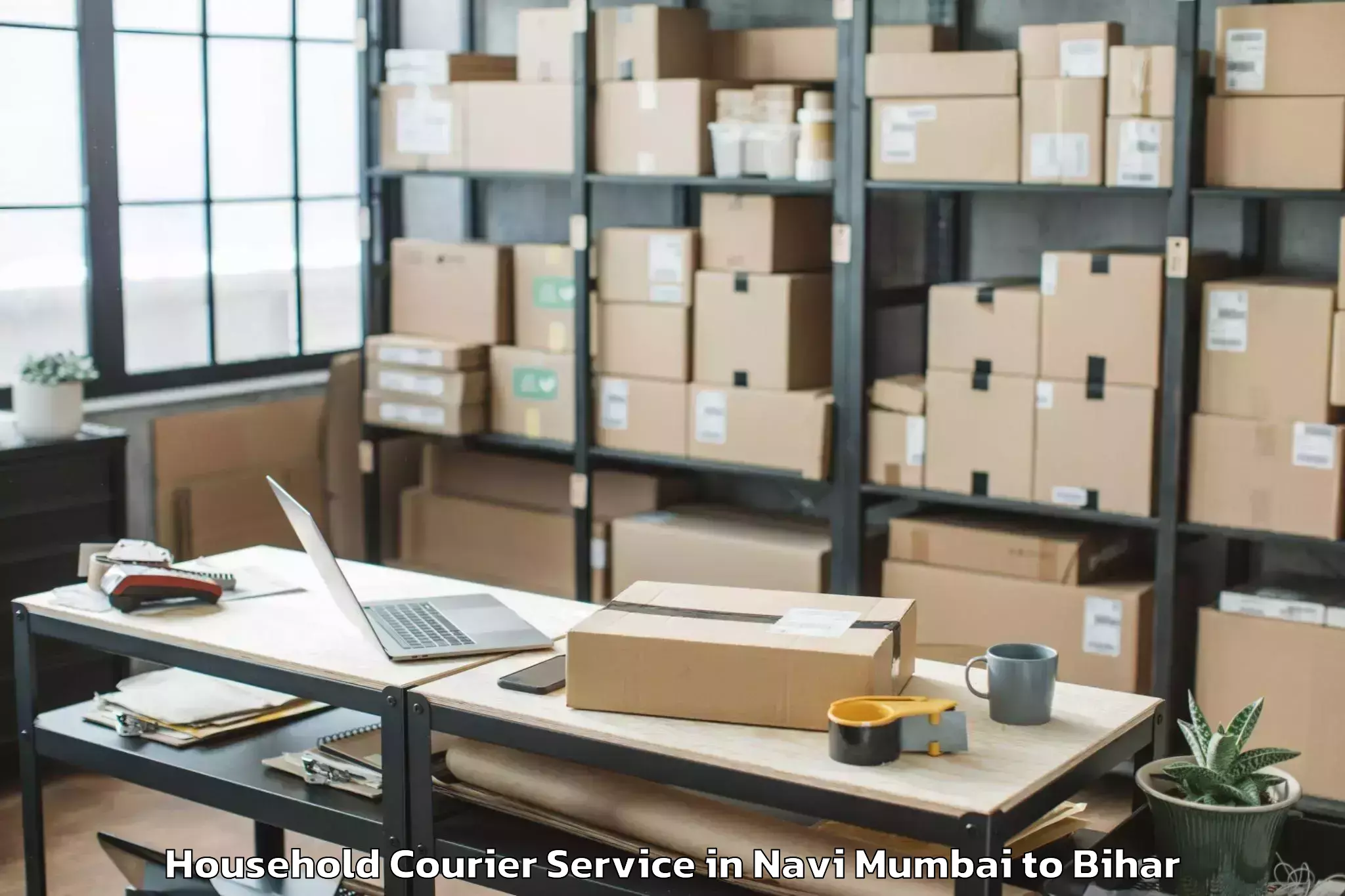 Trusted Navi Mumbai to Beldaur Household Courier